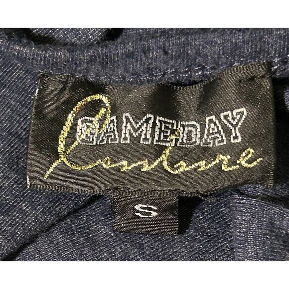 Auburn University War Eagle Front Tie Colorblock Gray & White T-Shirt Small - Picture 5 of 6